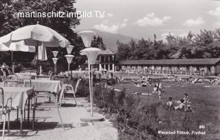 Warmbad Villach Freibad - Oesterreich - alte historische Fotos Ansichten Bilder Aufnahmen Ansichtskarten 