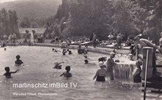 Warmbad Villach Freibad mit Thermalquelle - Oesterreich - alte historische Fotos Ansichten Bilder Aufnahmen Ansichtskarten 