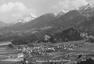 Mallestig mit Mittagskogel - Villach Land - alte historische Fotos Ansichten Bilder Aufnahmen Ansichtskarten 