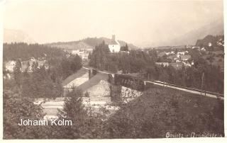 Gaillitz, Eisenbahnbrücke und Kirche - Gailitz - alte historische Fotos Ansichten Bilder Aufnahmen Ansichtskarten 