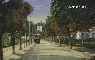 Kreuzbergl mit Strassenbahn - Klagenfurt(Stadt) - alte historische Fotos Ansichten Bilder Aufnahmen Ansichtskarten 