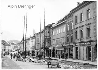 Dreifaltigkeitssäule Gerüstaufstellung - Villach(Stadt) - alte historische Fotos Ansichten Bilder Aufnahmen Ansichtskarten 