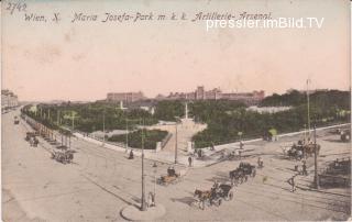 Maria Josefa - Park m.k.k. Artillerie-Arsenal - alte historische Fotos Ansichten Bilder Aufnahmen Ansichtskarten 