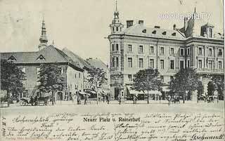 Neuer Platz Rainerhof - Klagenfurt am Wörthersee - alte historische Fotos Ansichten Bilder Aufnahmen Ansichtskarten 