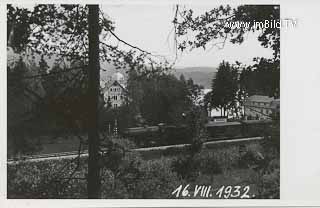 Pörtschach - Seefels (mit Dampflokomotive) - Pörtschach am Wörther See - alte historische Fotos Ansichten Bilder Aufnahmen Ansichtskarten 