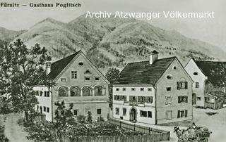 Fürnitz, Gasthaus Poglitsch - Villach Land - alte historische Fotos Ansichten Bilder Aufnahmen Ansichtskarten 