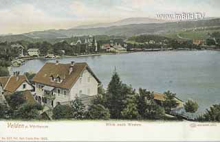 Velden - Blick nach Westen - Villach Land - alte historische Fotos Ansichten Bilder Aufnahmen Ansichtskarten 
