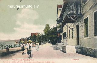 Velden - Uferpartie - Villach Land - alte historische Fotos Ansichten Bilder Aufnahmen Ansichtskarten 