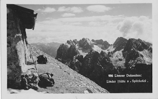 Lienzer Dolomiten, Linder Hütte am Spitzkofel - Lienz - alte historische Fotos Ansichten Bilder Aufnahmen Ansichtskarten 