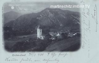 Kirchen Landl - Mondscheinkarte - Liezen - alte historische Fotos Ansichten Bilder Aufnahmen Ansichtskarten 