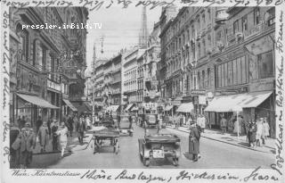 Kärntnerstrasse - Wien  1.,Innere Stadt - alte historische Fotos Ansichten Bilder Aufnahmen Ansichtskarten 