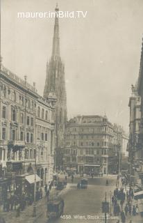 Graben und Stephansdom - Wien  1.,Innere Stadt - alte historische Fotos Ansichten Bilder Aufnahmen Ansichtskarten 