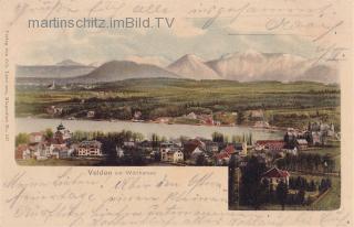 Velden, Ortsansicht  - Velden am Wörther See - alte historische Fotos Ansichten Bilder Aufnahmen Ansichtskarten 
