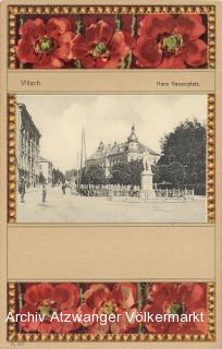 Villach, Hans Gasserplatz - Hans-Gasser-Platz - alte historische Fotos Ansichten Bilder Aufnahmen Ansichtskarten 