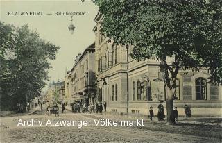 Klagenfurt Bahnhofstraße  - Bahnhofstraße - alte historische Fotos Ansichten Bilder Aufnahmen Ansichtskarten 