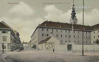 Kasernengasse mit Jesuiten-Kaserne - Klagenfurt am Wörthersee - alte historische Fotos Ansichten Bilder Aufnahmen Ansichtskarten 