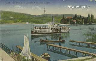 Maria Loretto - Dampfer Helios - Klagenfurt am Wörthersee - alte historische Fotos Ansichten Bilder Aufnahmen Ansichtskarten 