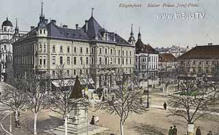 Kaiser Franz Josef Platz - Klagenfurt am Wörthersee - alte historische Fotos Ansichten Bilder Aufnahmen Ansichtskarten 