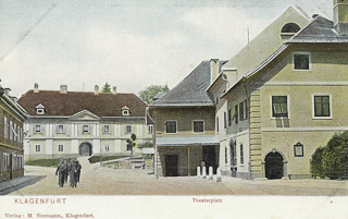 Theaterplatz Klagenfurt - Klagenfurt am Wörthersee - alte historische Fotos Ansichten Bilder Aufnahmen Ansichtskarten 