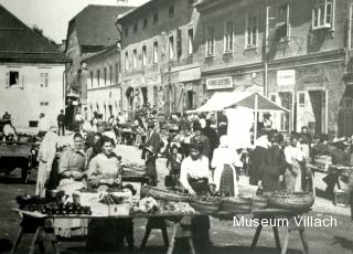 Marktstände um 1913 - Kaiser-Josef-Platz - alte historische Fotos Ansichten Bilder Aufnahmen Ansichtskarten 