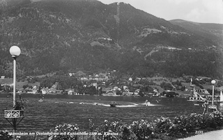 Blick vom Lido Richtung Annenheim - Villach - alte historische Fotos Ansichten Bilder Aufnahmen Ansichtskarten 
