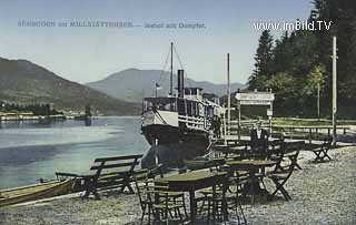 Dampfer am Millstättersee - Seeboden - alte historische Fotos Ansichten Bilder Aufnahmen Ansichtskarten 