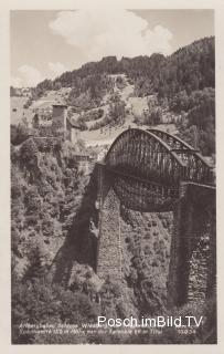 Arlbergbahn, Trisanabrücke - Strengen - alte historische Fotos Ansichten Bilder Aufnahmen Ansichtskarten 