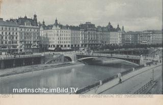 Franzjosefskai mit Marienbrücke - Wien - alte historische Fotos Ansichten Bilder Aufnahmen Ansichtskarten 
