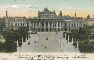 Burgtheater - Wien - alte historische Fotos Ansichten Bilder Aufnahmen Ansichtskarten 