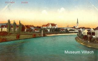 Fernansicht - Villach - alte historische Fotos Ansichten Bilder Aufnahmen Ansichtskarten 