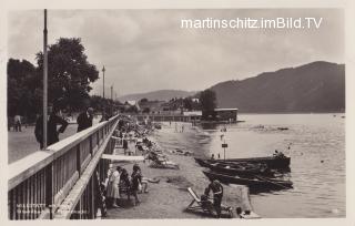 Millstatt, Strandbad mit Promenade - Seeboden - alte historische Fotos Ansichten Bilder Aufnahmen Ansichtskarten 