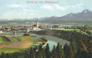Drau bei St. Martin - Villach-Innere Stadt - alte historische Fotos Ansichten Bilder Aufnahmen Ansichtskarten 