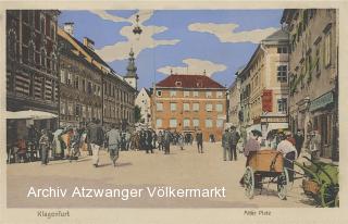 Klagenfurt Alter Platz - Alter Platz - alte historische Fotos Ansichten Bilder Aufnahmen Ansichtskarten 