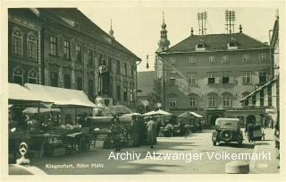 Klagenfurt, Alter Platz - Alter Platz - alte historische Fotos Ansichten Bilder Aufnahmen Ansichtskarten 