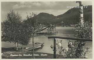 Strandbad Holzer - Klopeiner See - St. Kanzian am Klopeiner See - alte historische Fotos Ansichten Bilder Aufnahmen Ansichtskarten 