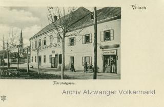 Villach, Nikolaigasse 23 und 25 - Europa - alte historische Fotos Ansichten Bilder Aufnahmen Ansichtskarten 