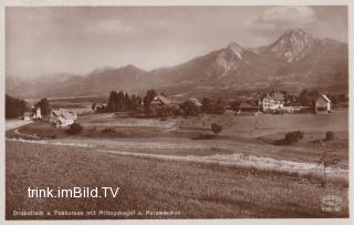 Blick von Greuth auf Drobollach - Villach - alte historische Fotos Ansichten Bilder Aufnahmen Ansichtskarten 
