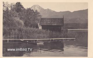 Egg am See, Boots - und Badehaus - Villach - alte historische Fotos Ansichten Bilder Aufnahmen Ansichtskarten 