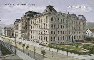 Staats-Bahndirektion  - Villach - alte historische Fotos Ansichten Bilder Aufnahmen Ansichtskarten 