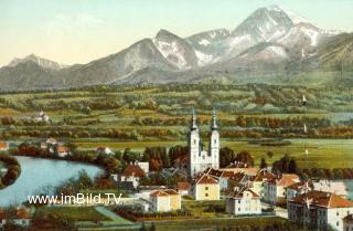 Blick zur Peraukirche - Villach-Innere Stadt - alte historische Fotos Ansichten Bilder Aufnahmen Ansichtskarten 