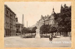 Der Hans-Gasser-Platz, um 1910 - Villach-Innere Stadt - alte historische Fotos Ansichten Bilder Aufnahmen Ansichtskarten 