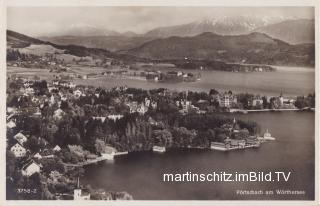 Pörtschch, Blick auf die halbimsel  - Pörtschach am Wörther See - alte historische Fotos Ansichten Bilder Aufnahmen Ansichtskarten 