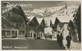 Wagrain - Marktplatz - alte historische Fotos Ansichten Bilder Aufnahmen Ansichtskarten 