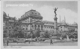 Universität, Wien - Wien - alte historische Fotos Ansichten Bilder Aufnahmen Ansichtskarten 
