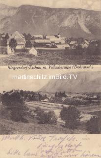 Riegersdorf-Tschau Ortsansichten - alte historische Fotos Ansichten Bilder Aufnahmen Ansichtskarten 