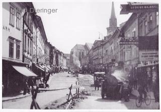 Hauptplatz Straßenerneuerung - Kärnten - alte historische Fotos Ansichten Bilder Aufnahmen Ansichtskarten 