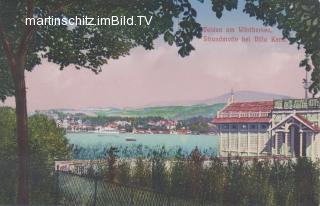Velden, Strandmotiv Villa Kern - Villach Land - alte historische Fotos Ansichten Bilder Aufnahmen Ansichtskarten 