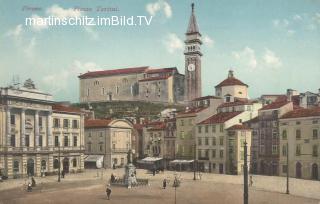 Pian, Piazza Tartini - Küsten- und Karstgebiet (Obalno-kraška) - alte historische Fotos Ansichten Bilder Aufnahmen Ansichtskarten 