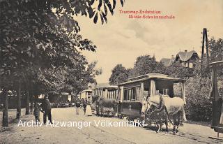 Klagenfurt,  Tramway Endstation - Oesterreich - alte historische Fotos Ansichten Bilder Aufnahmen Ansichtskarten 