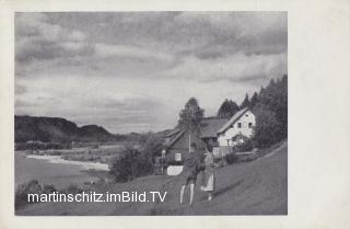 Oberaichwald, Blick auf die Sandbank und den Tabor - Kärnten - alte historische Fotos Ansichten Bilder Aufnahmen Ansichtskarten 